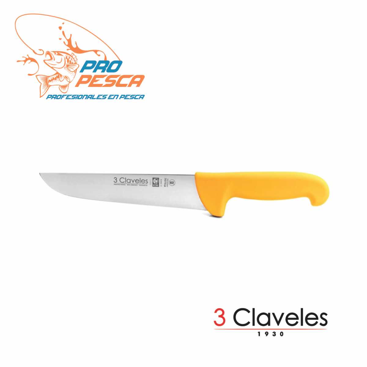 Cuchillo 3 Claveles Carnicero Proflex 8 (20cm) RO/AZ/AM – Pro Pesca