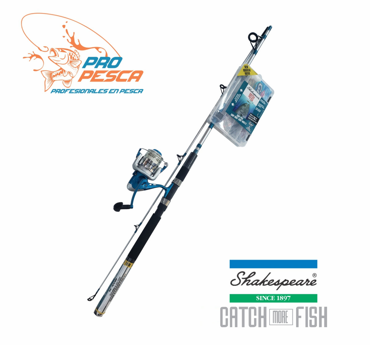 SHAKESPEARE® Catch More Fish® Surf Pier Spinning Combo 2.44mt