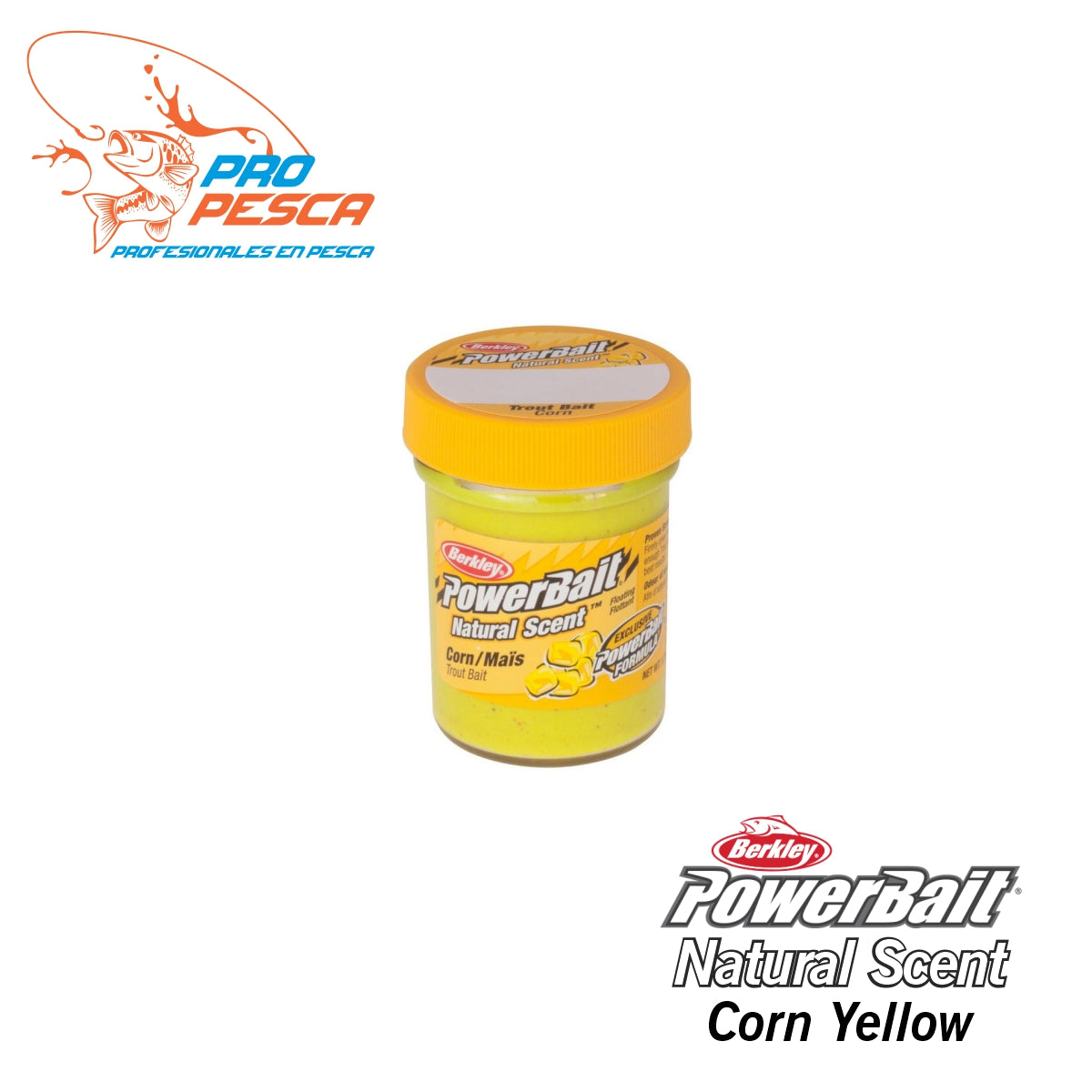Cebo para truchas con aroma natural PowerBait® Corn/Mai´s Trout Bait
