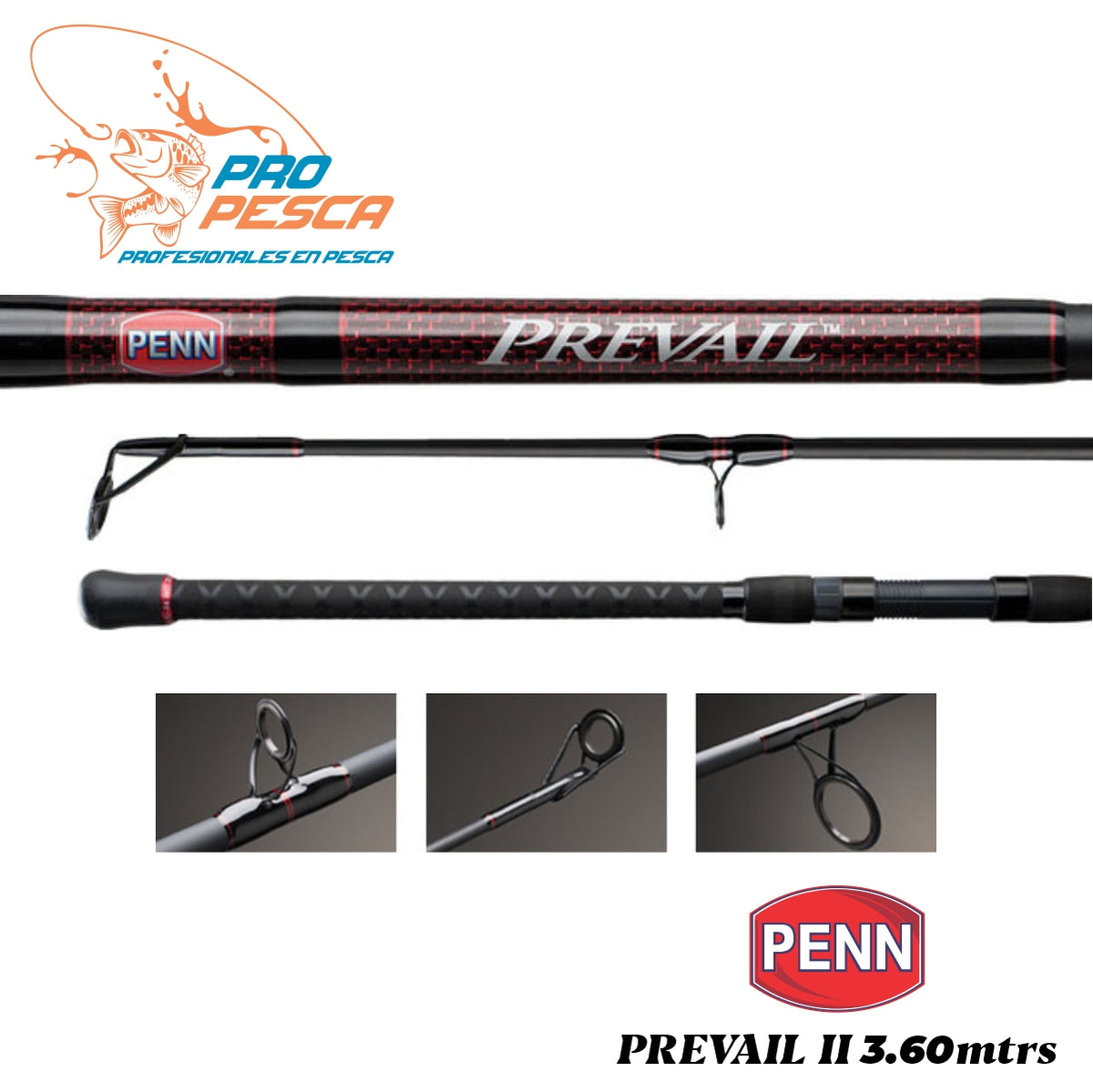 Caña Penn Prevail II 7 Pies MH 40 Lb 1 Pieza