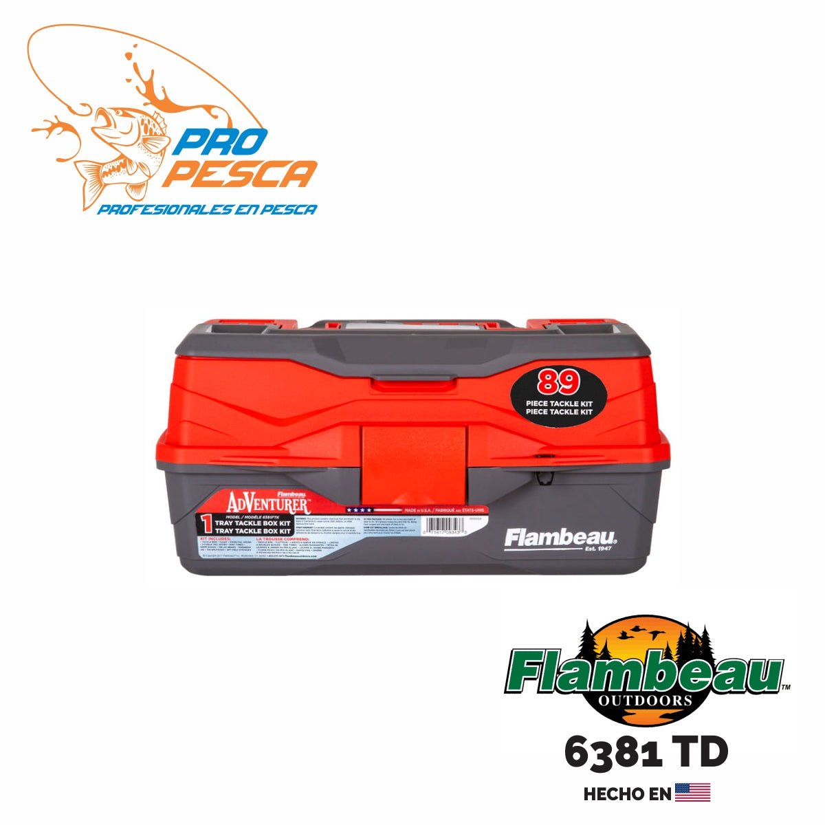 Caja Organizadora Flambeau 6381TD (Incluye Kit 89pc) – Pro Pesca