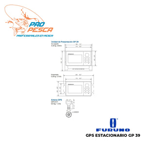 GPS FURUNO ESTACIONARIO GP 39