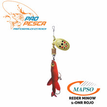 Cargar imagen en el visor de la galería, Cuchara Mapso Reder Minnow #1 - 4.00gr