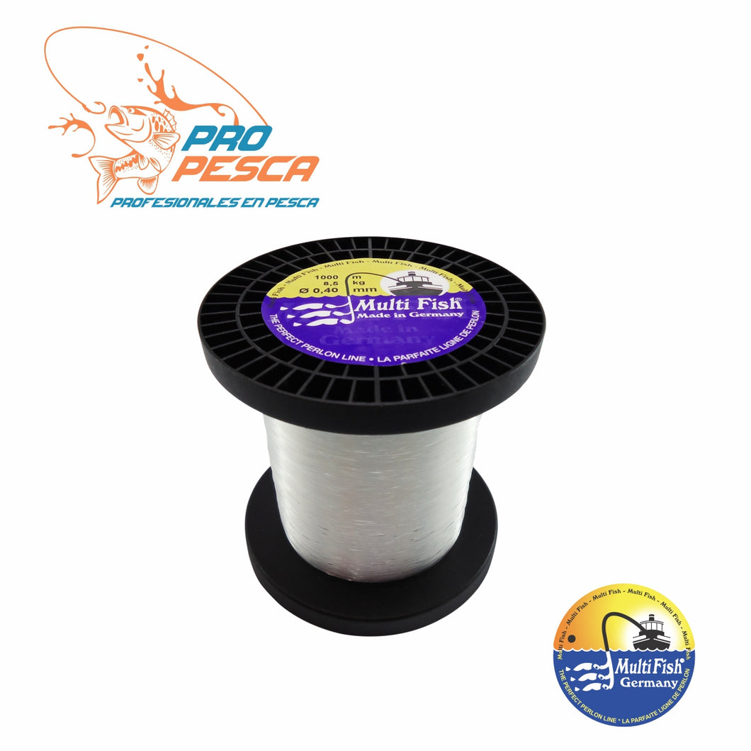 Rollo Nylon MultyFish 0.35mm - 0.70mm x 1000mtrs BLANCO