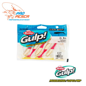 Gulp! ® Saltwater Paddleshad GSPS3-PWP (Empaque Incluye 5 Unidades)