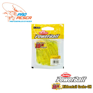 PowerBait® Ribbontail Grubs PBHRG3-CH (Empaque incluye 15 unidades)