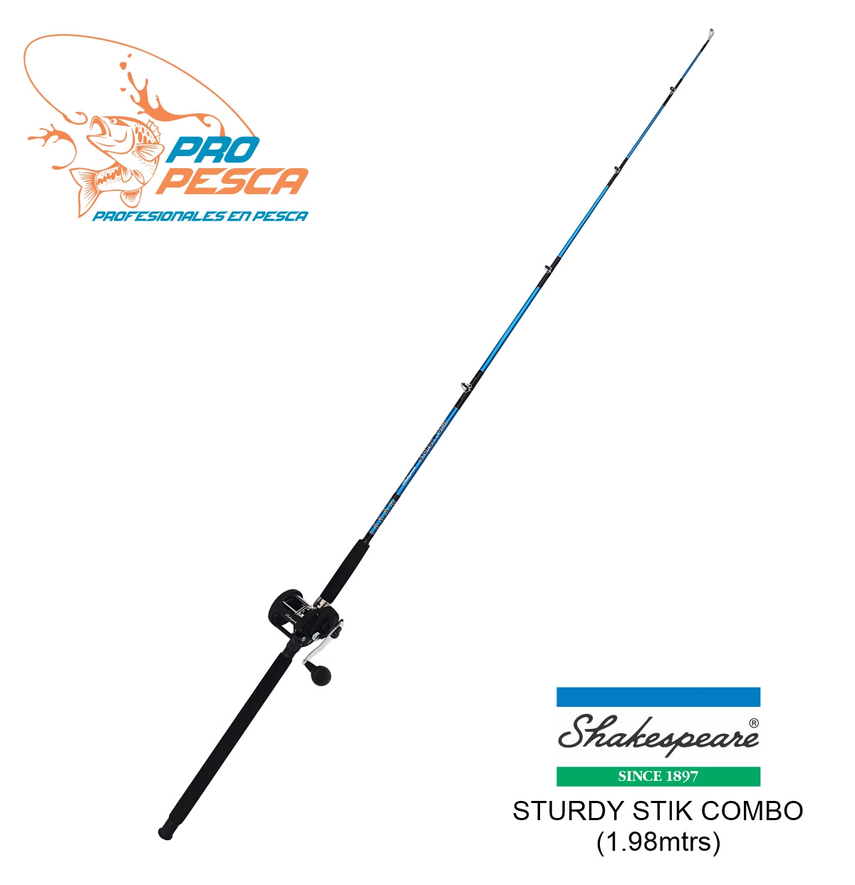 SHAKESPEARE Sturdy Stik casting Combo 1.98mtrs – Pro Pesca