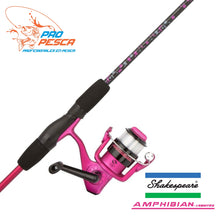 Cargar imagen en el visor de la galería, SHAKESPEARE® AMPHIBIAN® SPINNING COMBO Rosa 1.68mt