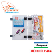 Cargar imagen en el visor de la galería, Shakespeare Catch More Fish ™ Salmón Spinning combo 2.44mtrs