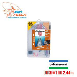 Shakespeare Catch More Fish ™ Salmón Spinning combo 2.44mtrs