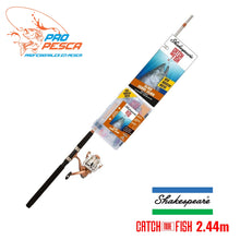 Cargar imagen en el visor de la galería, Shakespeare Catch More Fish ™ Salmón Spinning combo 2.44mtrs