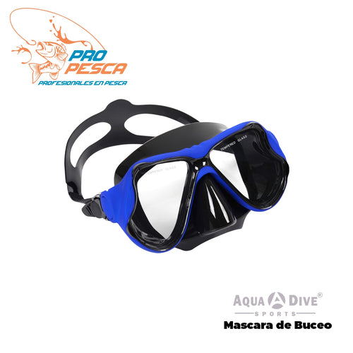 Máscara AZUL de buceo Aqua a Dive Sports para buceo