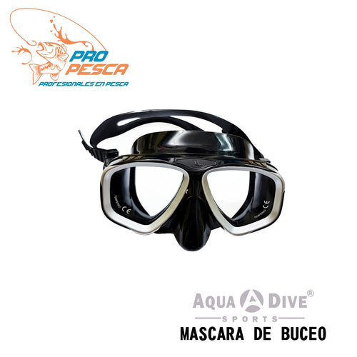 Máscara de buceo Aqua a Dive Sports (Negro)